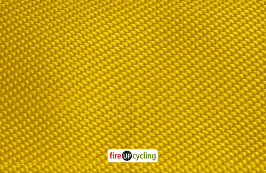 Feuerwehrschlauch Stück - Gelb Sonderfarbe - Breite ca. 8 cm - Zuschnitt je  10 cm